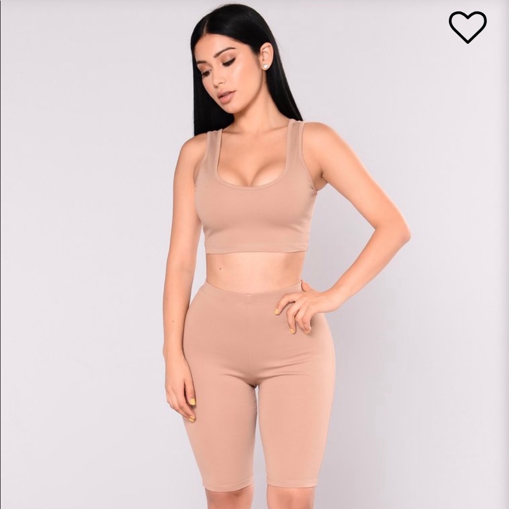 Biker shorts set